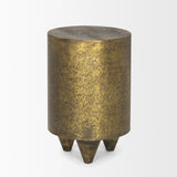 Rosh Textured Gold Metal with Acid Wash Accent Table 70741 Mercana