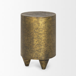 Mercana Rosh Textured Accent Table with Vintage Glamour for Stylish Spaces - Durable & Versatile Design 70741