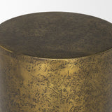 Rosh Textured Gold Metal with Acid Wash Accent Table 70741 Mercana