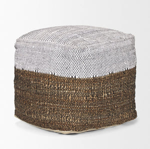 Mercana Samiya Versatile Pouf for Stylish Seating & Accent Use - Perfect for Boho, Coastal & Modern Decor 70760