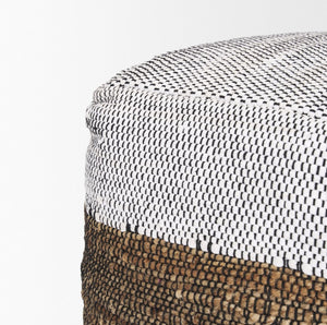 Mercana Samiya Versatile Pouf for Stylish Seating & Accent Use - Perfect for Boho, Coastal & Modern Decor 70760