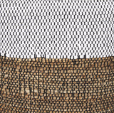 Samiya Jute with White Cotton Pouf 70760 Mercana