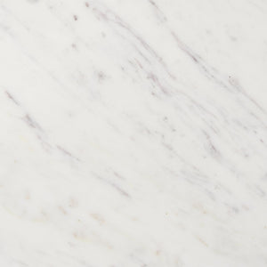 Mercana Bianca Round Marble Top Coffee Table - Elegant Banswara Design with Solid Wood Base for Living Spaces Light Brown | Marble 70647-AB