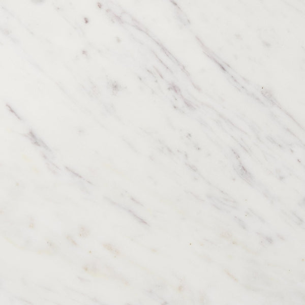 Mercana Bianca Round Marble Top Coffee Table - Elegant Banswara Design with Solid Wood Base for Living Spaces Light Brown | Marble 70647-AB