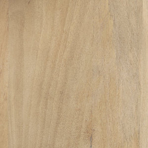 Mercana Bianca Round Marble Top Coffee Table - Elegant Banswara Design with Solid Wood Base for Living Spaces Light Brown | Marble 70647-AB