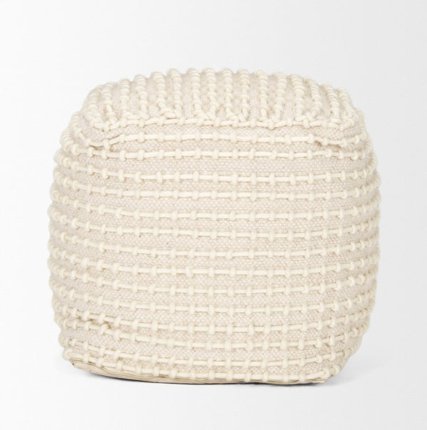 Mercana Sakaye Handwoven Pouf - Stylish Accent for Modern Living Spaces, Versatile Seating & Decor Piece 70762