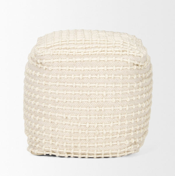 Mercana Sakaye Handwoven Pouf - Stylish Accent for Modern Living Spaces, Versatile Seating & Decor Piece 70762