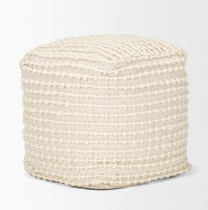 Mercana Sakaye Handwoven Pouf - Stylish Accent for Modern Living Spaces, Versatile Seating & Decor Piece 70762