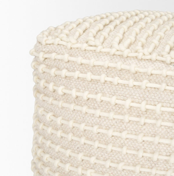 Mercana Sakaye Handwoven Pouf - Stylish Accent for Modern Living Spaces, Versatile Seating & Decor Piece 70762