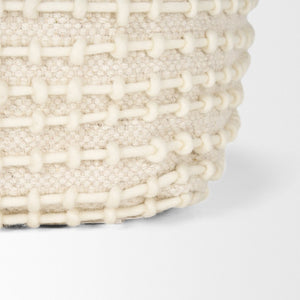 Mercana Sakaye Handwoven Pouf - Stylish Accent for Modern Living Spaces, Versatile Seating & Decor Piece 70762