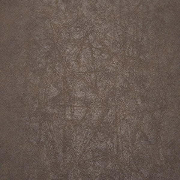 Mercana Parker Industrial Dining Chair with Elegant Sculptural Design for Comfort and Versatile Style Black Metal | Brown Faux Leather 70779