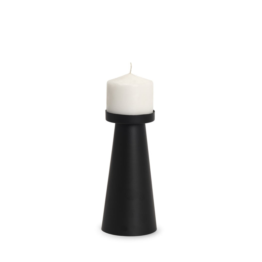 Mercana Quadir Candle Holder - Sleek Metal Design for Modern Décor, Perfect for Pillar or Taper Candles 70714