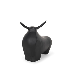 Mercana Radu Contemporary Bull Sculpture - Chic Metal Decorative Object for Modern Home and Office Decor 70720