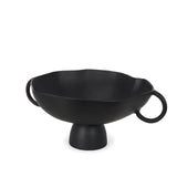 Radka Large Matte Black Metal Decorative Bowl 70724 Mercana