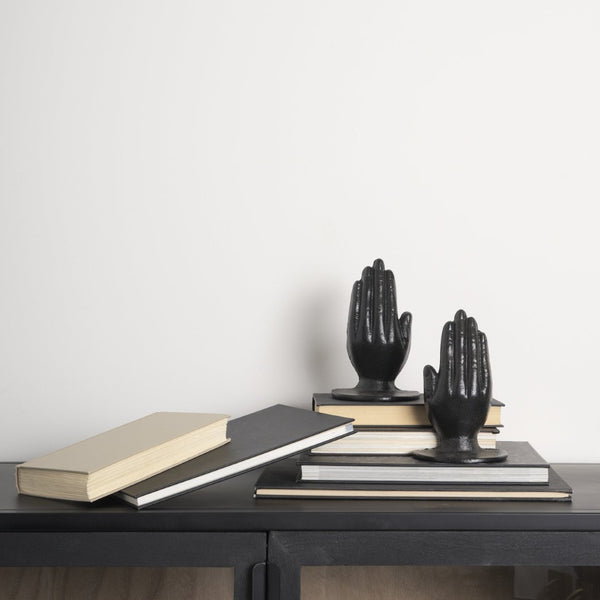 Mercana Praying Hands Cast Iron Bookends – Elegant Religious Decor for Bookshelf or Office, Durable Support 70537