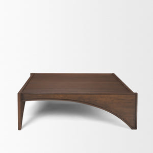 Mercana Laraya Coffee Table - Elegant Oak Grain Design with Distinctive Arched Frame for Timeless Style 70642