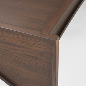 Mercana Laraya Coffee Table - Elegant Oak Grain Design with Distinctive Arched Frame for Timeless Style 70642