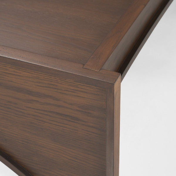 Mercana Laraya Coffee Table - Elegant Oak Grain Design with Distinctive Arched Frame for Timeless Style 70642