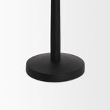 Qwin Matte Black Cast Aluminum Tall Candle Holder 70718 Mercana