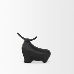 Mercana Radu Decorative Bull Accent - Modern Cast Aluminum Sculpture for Contemporary Home Décor & Styling 70719