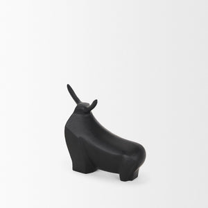 Mercana Radu Decorative Bull Accent - Modern Cast Aluminum Sculpture for Contemporary Home Décor & Styling 70719