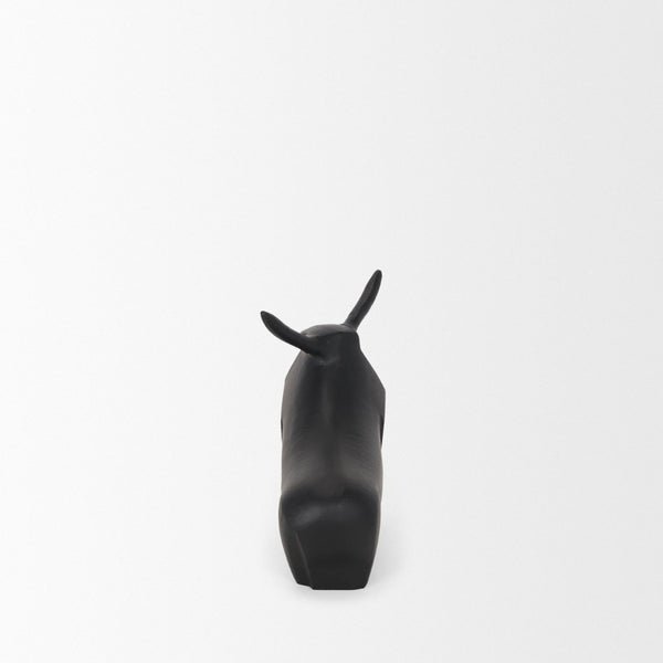 Mercana Radu Decorative Bull Accent - Modern Cast Aluminum Sculpture for Contemporary Home Décor & Styling 70719