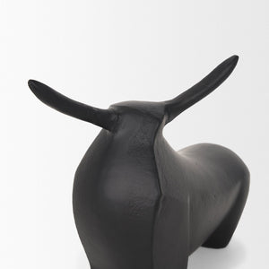 Mercana Radu Decorative Bull Accent - Modern Cast Aluminum Sculpture for Contemporary Home Décor & Styling 70719