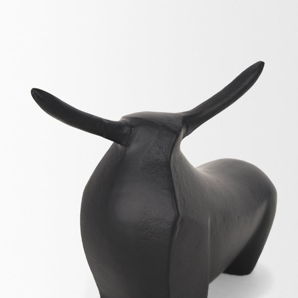 Mercana Radu Decorative Bull Accent - Modern Cast Aluminum Sculpture for Contemporary Home Décor & Styling 70719
