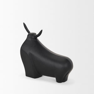 Mercana Radu Contemporary Bull Sculpture - Chic Metal Decorative Object for Modern Home and Office Decor 70720