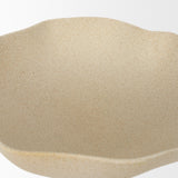 Radka Beige Textured Large Metal Decorative Bowl 70722 Mercana