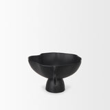 Radka Small Matte Black Metal Decorative Bowl 70723 Mercana