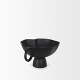 Radka Small Matte Black Metal Decorative Bowl 70723 Mercana