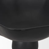 Radka Large Matte Black Metal Decorative Bowl 70724 Mercana