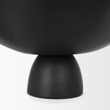 Radka Large Matte Black Metal Decorative Bowl 70724 Mercana