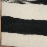 Rollins Small Cream with Black Stripes Wool Framed Art 70730 Mercana