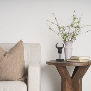 Mercana Caleb Tribal-Inspired Metal Figurine - Hand-Carved Accent for Modern Farmhouse and Southwestern Decor 69085