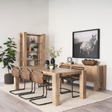 Mercana Beth Light Brown Wood Rectangular Dining Table 70637-AB