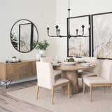 Fitzgerald 60" Light Brown Wood Dining Table 70570-AB Mercana