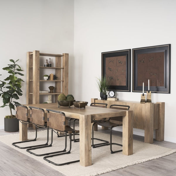 Mercana Beth Elegant Mango Wood Sideboard with 3 Doors - Timeless Storage for Modern Interiors & Style 70635