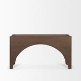 Laraya Dark Brown Wood Arched Console Table 70733 Mercana