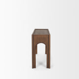 Laraya Dark Brown Wood Arched Console Table 70733 Mercana