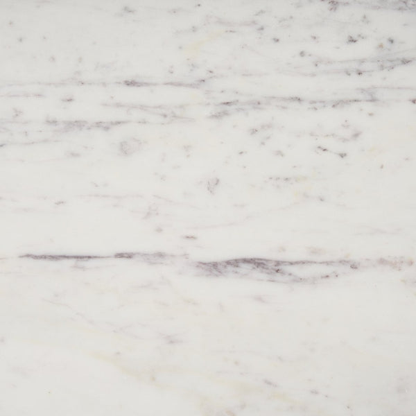 Mercana Bianca Round Marble Top Coffee Table - Elegant Banswara Design with Solid Wood Base for Living Spaces Dark Brown | Marble 70648-AB