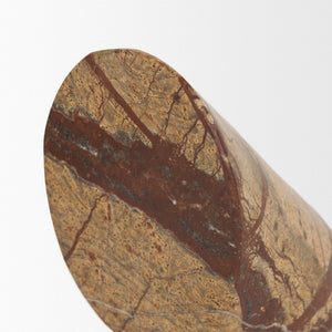 Mercana Rahima Sculptural Brown Forest Bookends - Unique Hand-Carved Design for Elegant Shelving Decor 70701