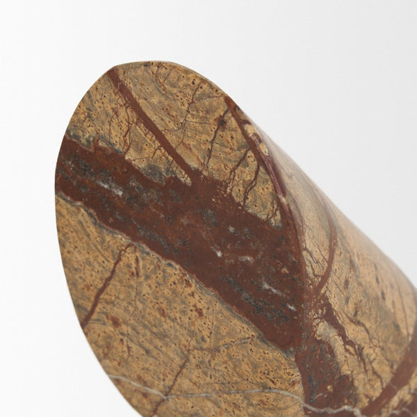 Mercana Rahima Sculptural Brown Forest Bookends - Unique Hand-Carved Design for Elegant Shelving Decor 70701