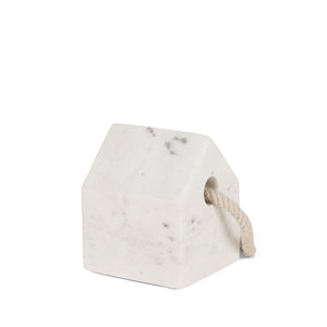Mercana Raena Elegant Sculptural Door Stopper in Timeless Marble Design for Home Décor and Functionality White Marble 70702