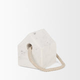 Raena White Marble House Door Stopper 70702 Mercana