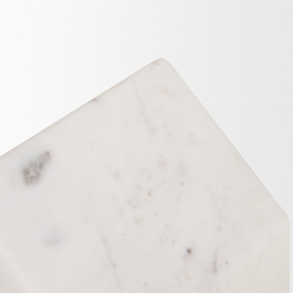 Mercana Raena Elegant Sculptural Door Stopper in Timeless Marble Design for Home Décor and Functionality White Marble 70702