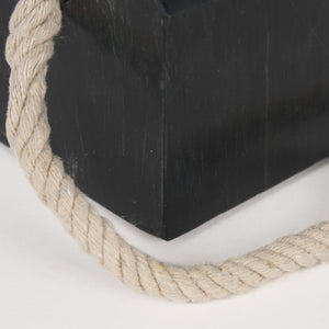 Mercana Raena Elegant Sculptural Door Stopper in Timeless Marble Design for Home Décor and Functionality Black Marble 70703