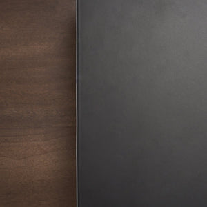 Mercana Charles Contemporary Matte Black Accent Table with Mango Shelf - Ideal for Modern Spaces! 70745