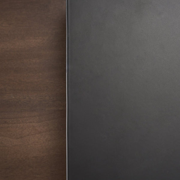 Mercana Charles Contemporary Matte Black Accent Table with Mango Shelf - Ideal for Modern Spaces! 70745